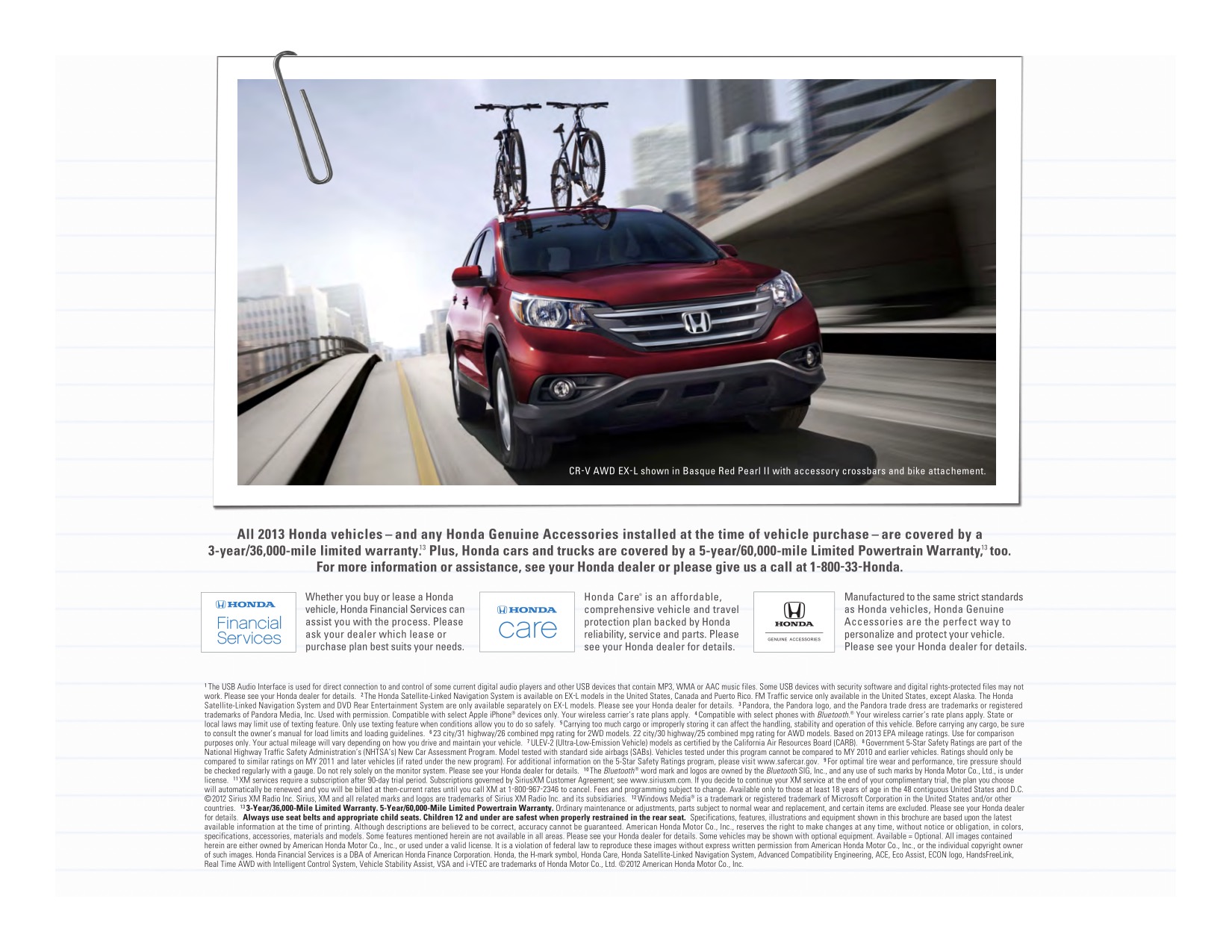 2013 Honda CR-V Brochure Page 7